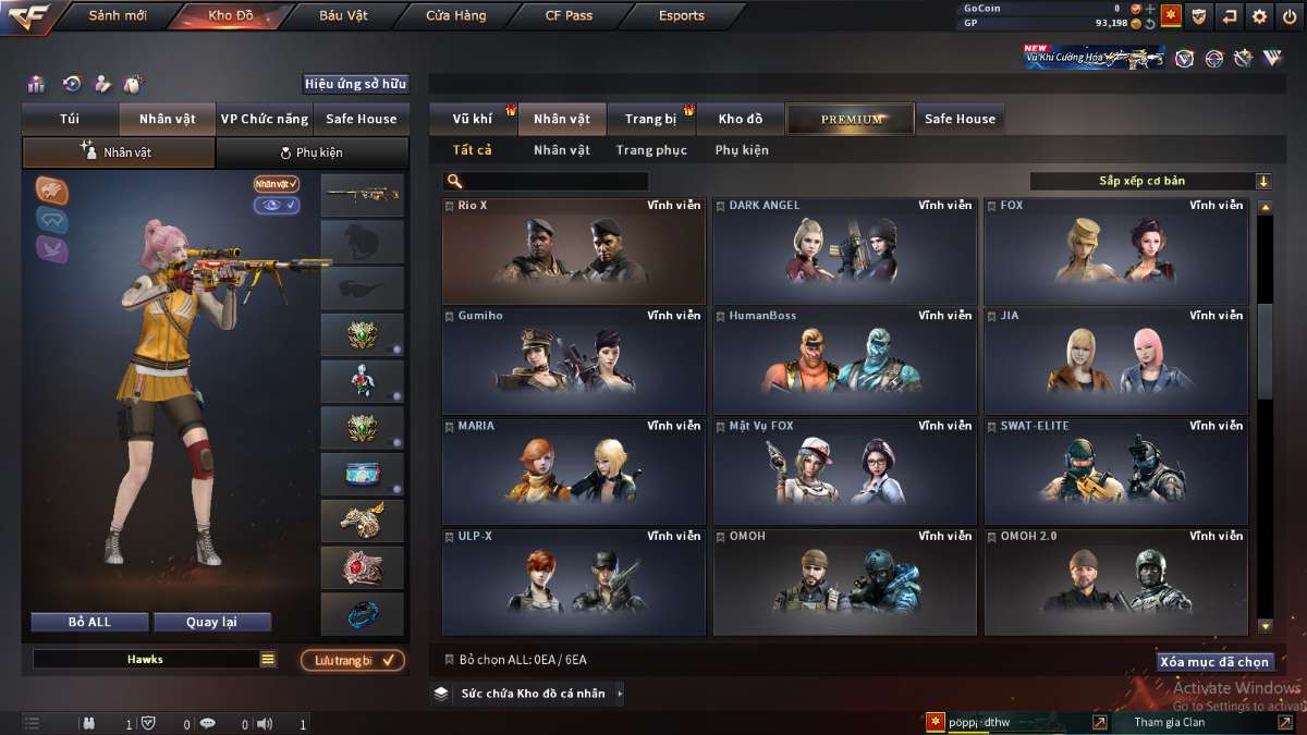 shop acc cf uy tin gia re